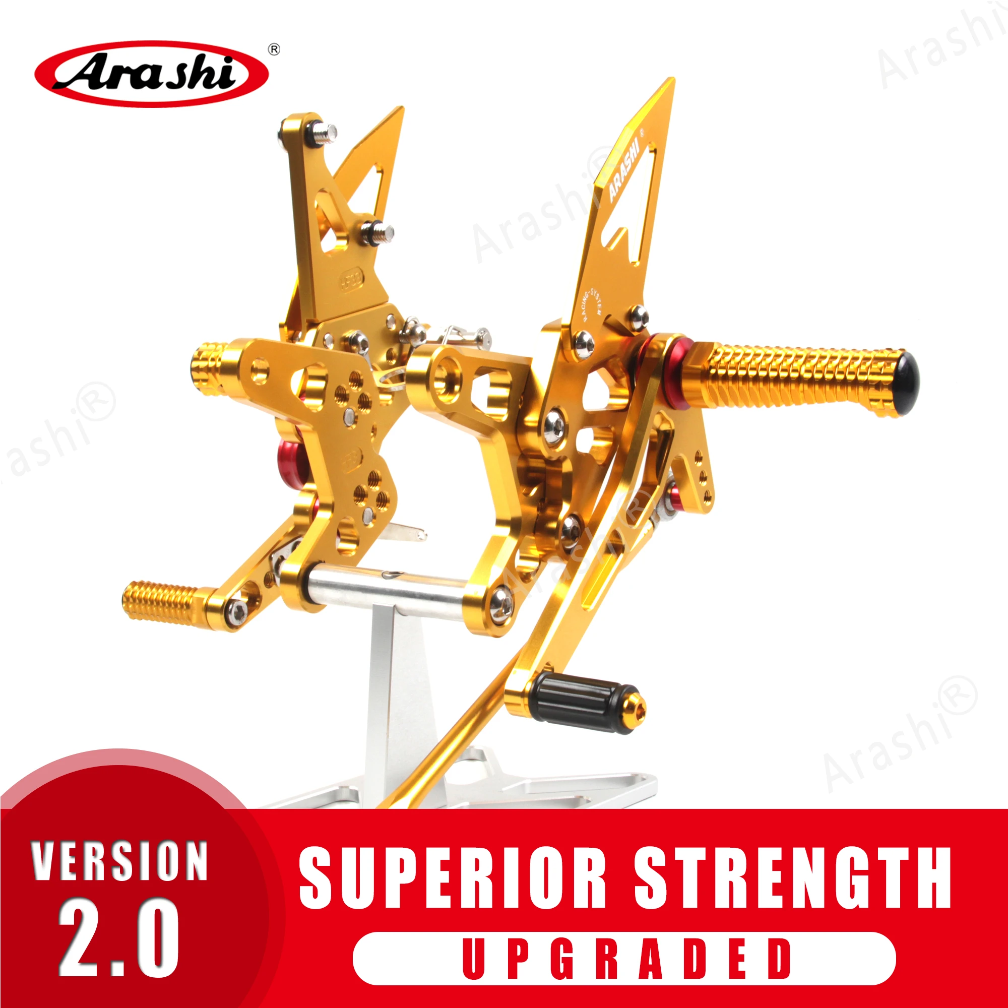 Араши ниндзя ZX6R CNC регулируемая подножка для ног KAWASAKI ZX-6R NINJA 2007 2008 Rearset подставка ZX