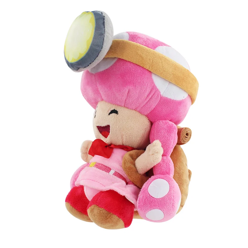 20 см Супер Марио Toadette гриб плюшевый рюкзак игрушка Peluche куклы для детей Рождественский подарок