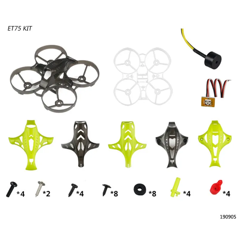 

LDARC ET75 75mm 3S Frame Kit for 1102 Motor RC Drone FPV BetaFPV Cine Whoop 65mm Kabab
