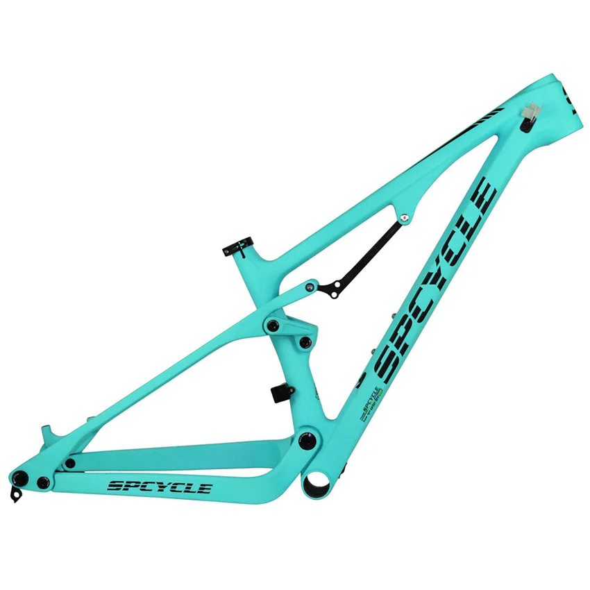 Celeste Color Spcycle T1000 карбоновая полная подвесная рама 27,5 er 29er MTB горный велосипед карбоновая рама 148*12 мм Boost полная подвесная рама - Цвет: Celeste Color