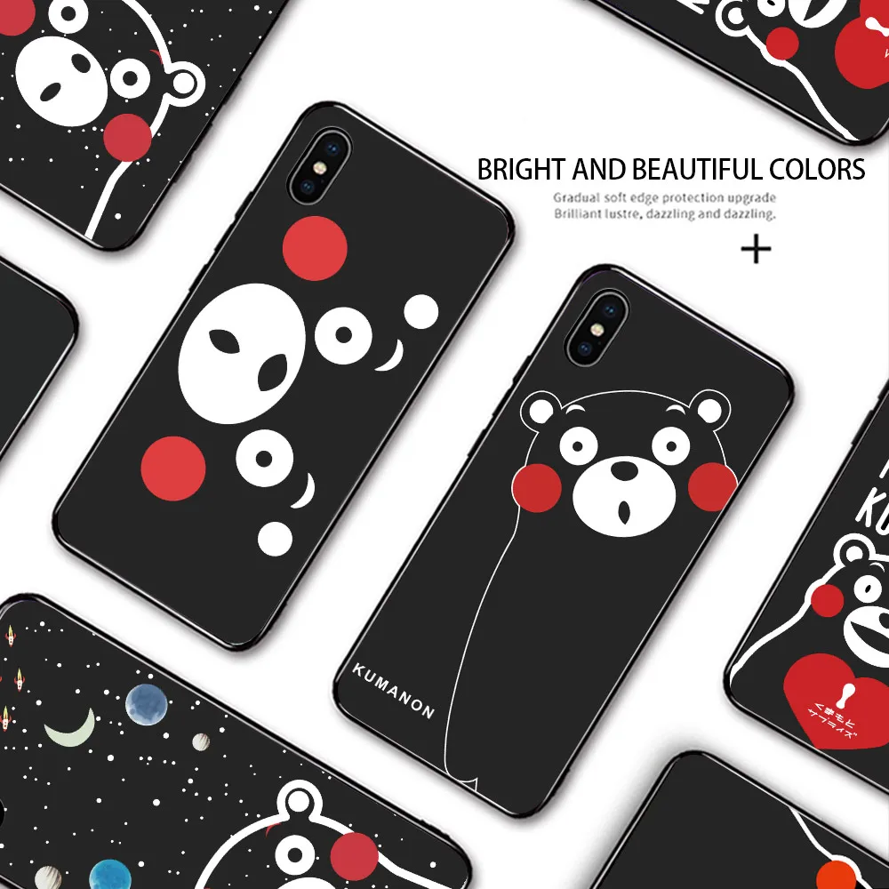 For OPPO F1 R7 R7S R9 R9S R11S Case Shockproof Cute Cartoon Anime Kumamon Kumamote Bear Casing Soft TPU Silicone Phone Cover |