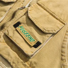 Nanxia Qiaozhuang осень смешанные цвета стерео карман Спецодежда жилет мужской может Kaji свободного кроя пальто для мужчин Mj02