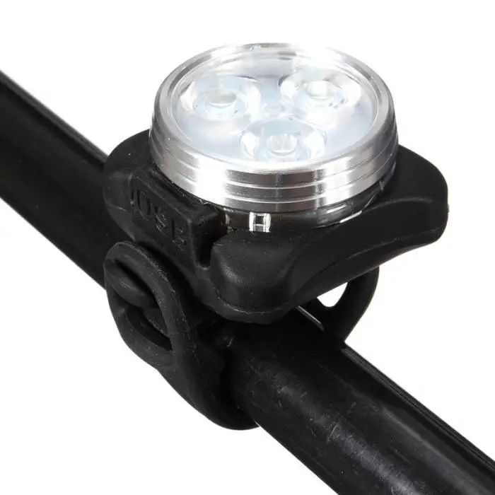 USB Перезаряжаемый велосипедный велосипед 3LED головной передний задний Задний зажим свет лампы FDX99
