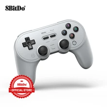 8bitdo pro 2 bluetooth gamepad controlador com joystick para nintendo switch, pc, macos, android, vapor e raspberry pi