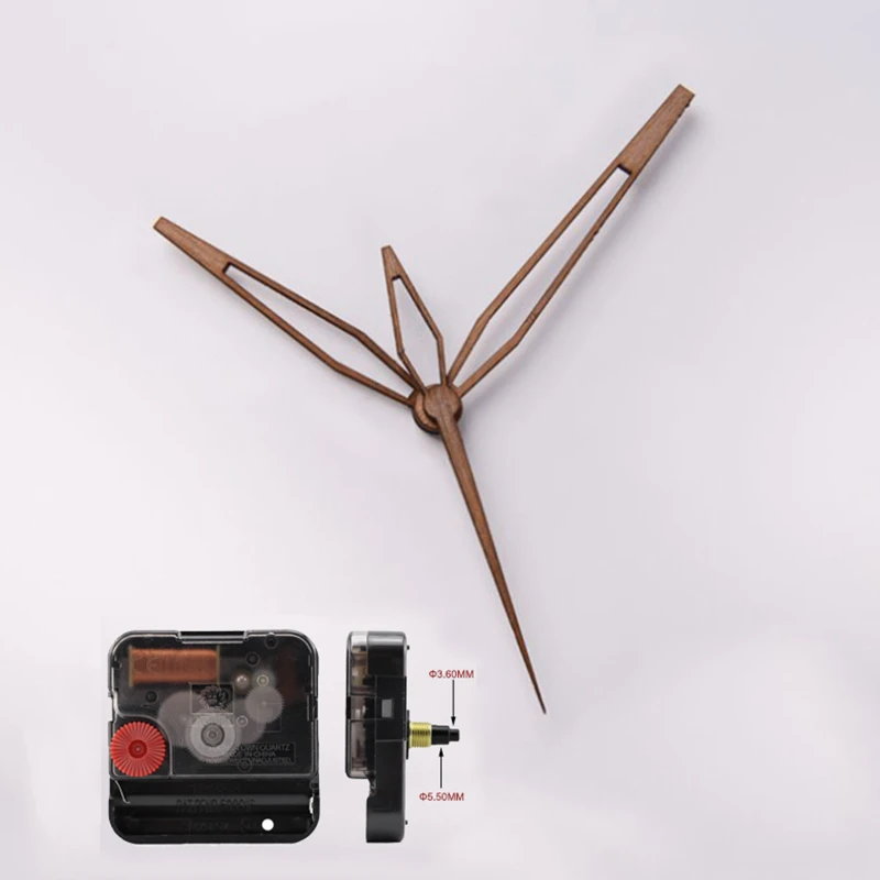 Professional Silent Clock Mechanism Clockwork Practical Seiko Shaft For 3D Wall Clock Walnut Pointer часовой механизм 12inch