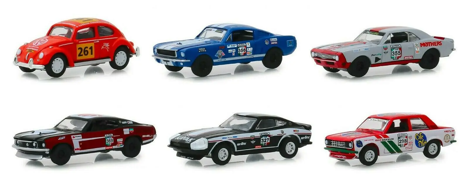 Зеленый свет 1: 64 La Carrera Panamericana Серия 1 набор из 6 Игрушечная машина из сплава игрушки для детей литой модельный автомобиль подарок на день рождения