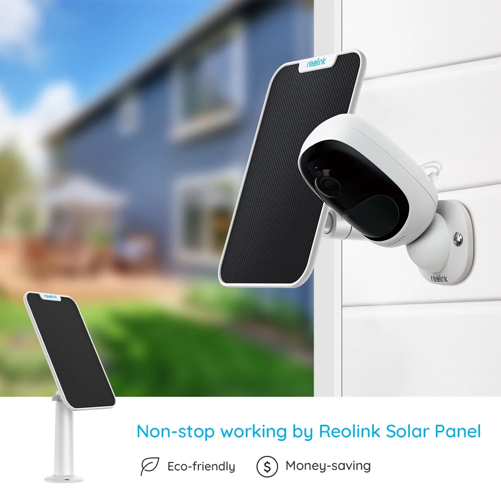 US $95.03 Reolink Full Hd 1080p WireFree Battery Camera Argus 2 With Solar Panel Continuous Power Charging
