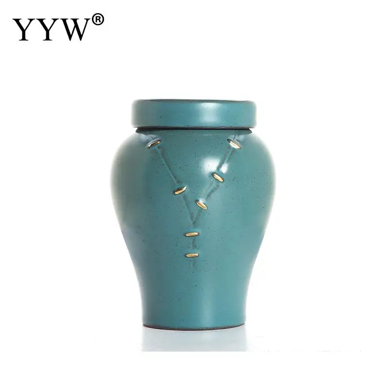 dark green 1 Коробка для чая, упаковка, банка, коробка для хранения, чехол, контейнер для чая, подарочный контейнер для кофейного порошка, органайзер, банки, жестяное уплотнение, керамика, различные формы - Цвет: dark green 1
