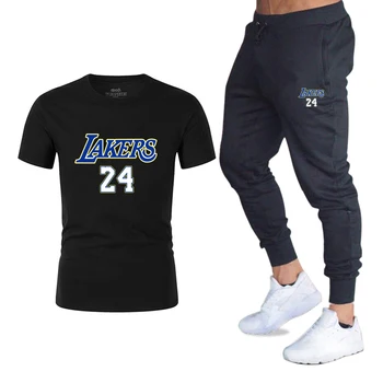 

Men's Sets T Shirts+Pants Men Brand Two piece suit tracksuit 2020 Male Casual Tshirts Workout Fitness Sets jogger suits for men