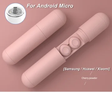 S10 матовая bluetooth-гарнитура 5D стерео объемная беспроводная гарнитура Мини Портативная стереогарнитура с внешним аккумулятором для всех смартфонов - Цвет: S10 Matt pink