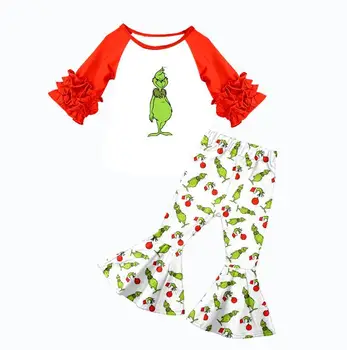 

Fall latest children mock up baby baby frock girls cartoon baby bell outfits