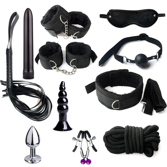 Kit BDSM de Bondage 26 pièces/ensemble pour Couple, jouets adultes