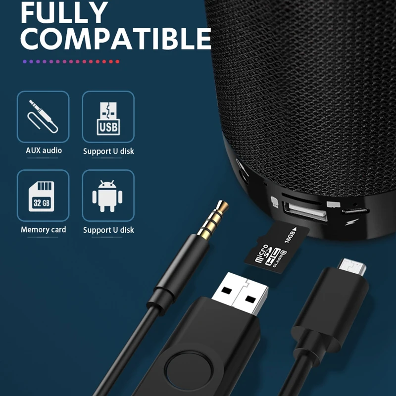 TG113C портативный Bluetooth мини-динамик с fm-радио водонепроницаемый сабвуфер беспроводной Loundpeakers и держатель телефона