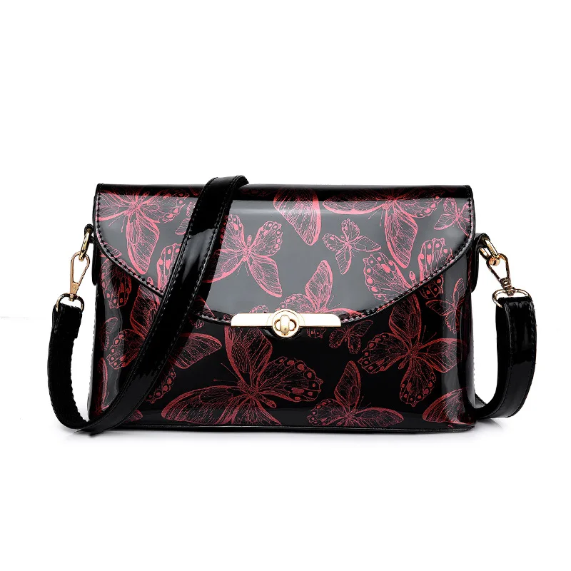 

2018 Autumn And Winter New Style Patent Leather WOMEN'S Bag Europe And America Versatile Fashion Hand Shoulder Bag
