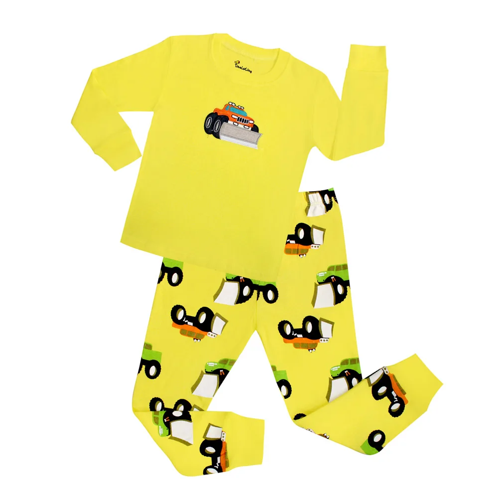 Новая брендовая Пижама, детский пижама для мальчиков, хлопок, длинный рукав, модная Пижама с рисунком панды для девочек, пижама с единорогом - Цвет: NO8