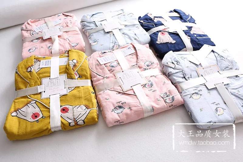 

A Generation of 2018 Autumn New Style Loose-Fit Cute Cartoon Printed Pajamas Pajamas Suit Women's Entity