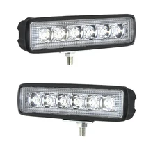 1 шт./2шт 18 Вт точечный светодиодный рабочий свет бар универсальный для вождения Туман внедорожный 6000K SUV фара грузовика 8000лм