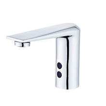 

Luxury Chrome Faucet Brass Material Basin Automatic Faucet Touchless Taps Deck Mounted Hot and Cold Sensor Faucets
