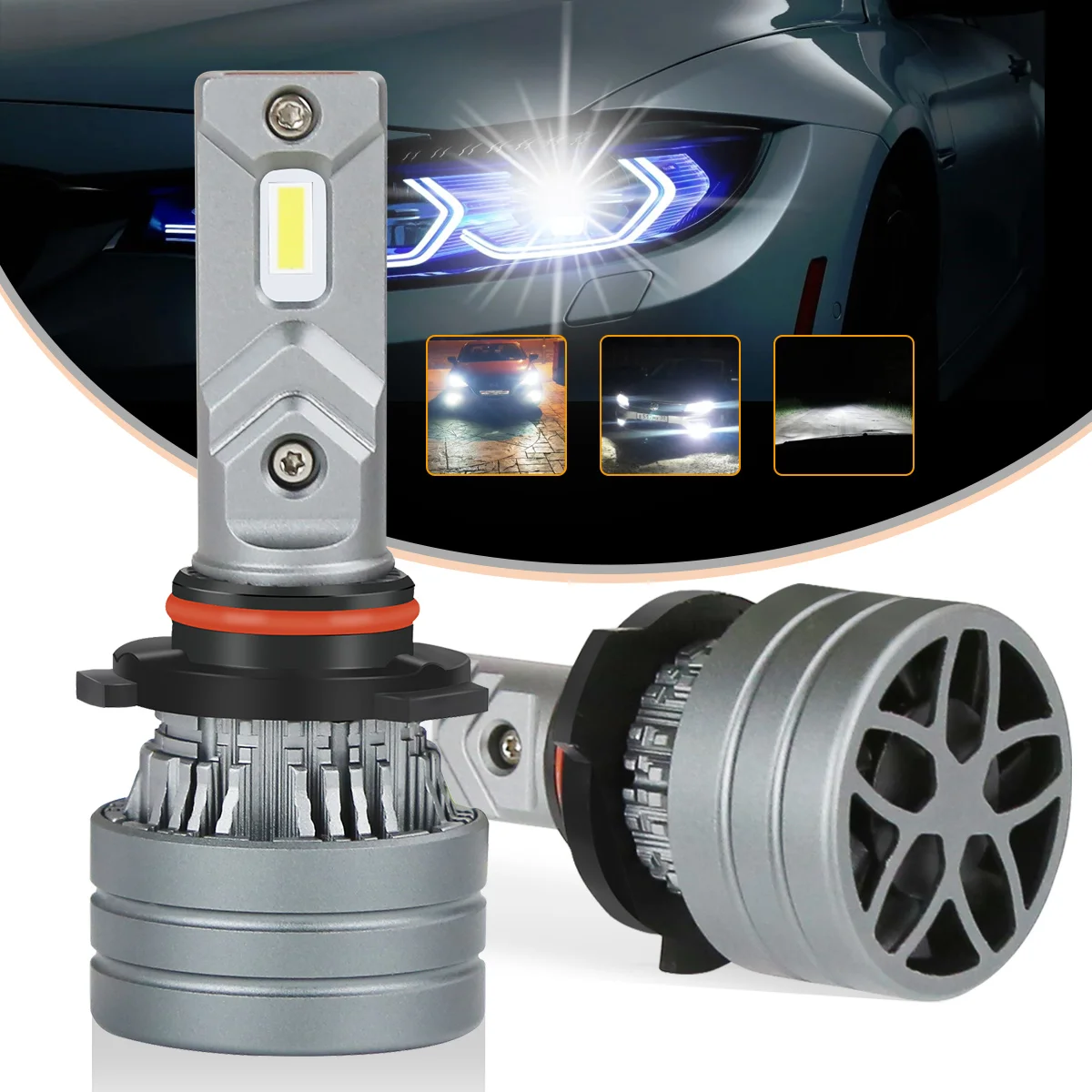 Zdatt H1 H3 H4 H7 светодиодные лампы для автомобиля 9005 HB4 H8 H11 led фар головного света 100 Вт