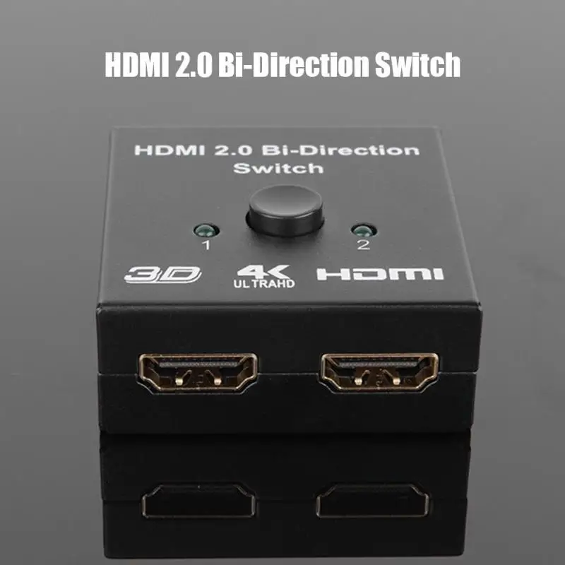2 в 1 выход HDMI Сплиттер 4K HDMI двусторонний коммутатор для 4K HDR HDCP2.2 адаптер различные спецификации широкий диапазон использования