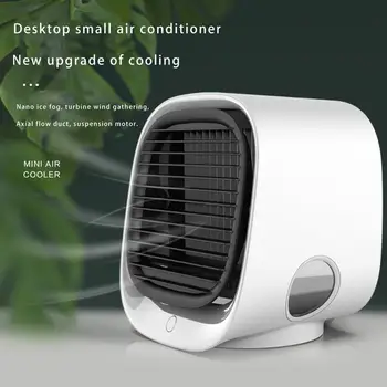 

4-in-1 Mini Air Conditioner Humidifier For Home Multi-function Purifier USB Desktop Air Cooler Fan With Water Tank Arctic Air