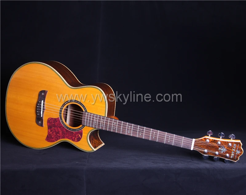 ST. PAUL SCG-60C 4" твердая Золотая сандаловая Акустическая гитара, акустическая электрогитара