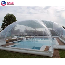 Прямоугольное, прозрачное прозрачный надувной тент для бассейна бассейн из ПВХ чехлы на зиму купольные палатки
