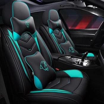 

Full Coverage Eco-leather auto seats covers PU Leather Car Seat Covers for toyota c-hr chr corolla e150 corolla verso fortuner