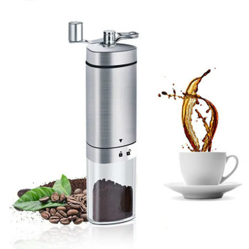 

Triangular Portable Coffee Beans Grinder Upgraded Manual Ceramic Coffee Grinder Stainless Steel Adjustable Coffee Bean Miller