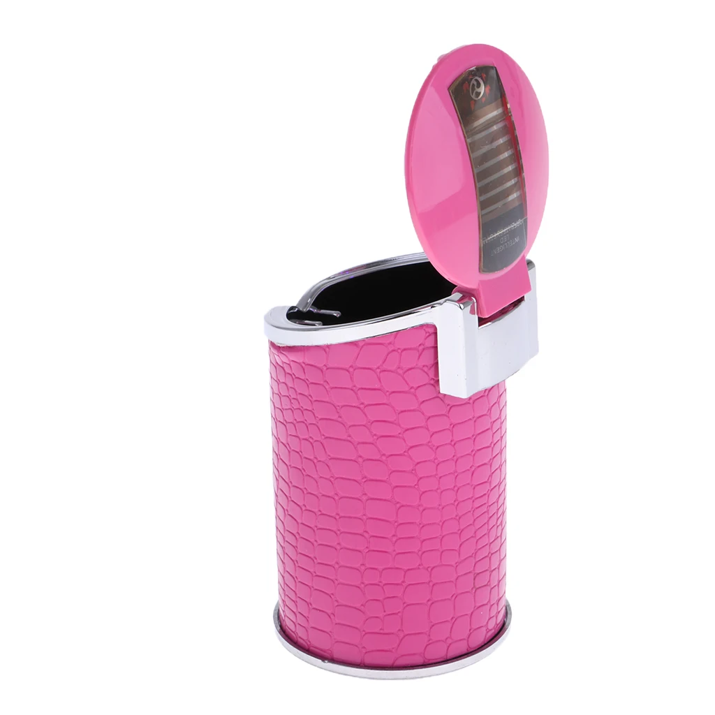 2pcs Ashtray Portable Cigarette Ash Car Bucket Holder Smoke Bin Travel