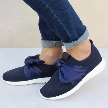 

Women Shoes 2019 New Sneakers Women Bow-knot Vulcanize Shoes Female Basket Zapatillas Mujer Krassovki Women Casual Shoes