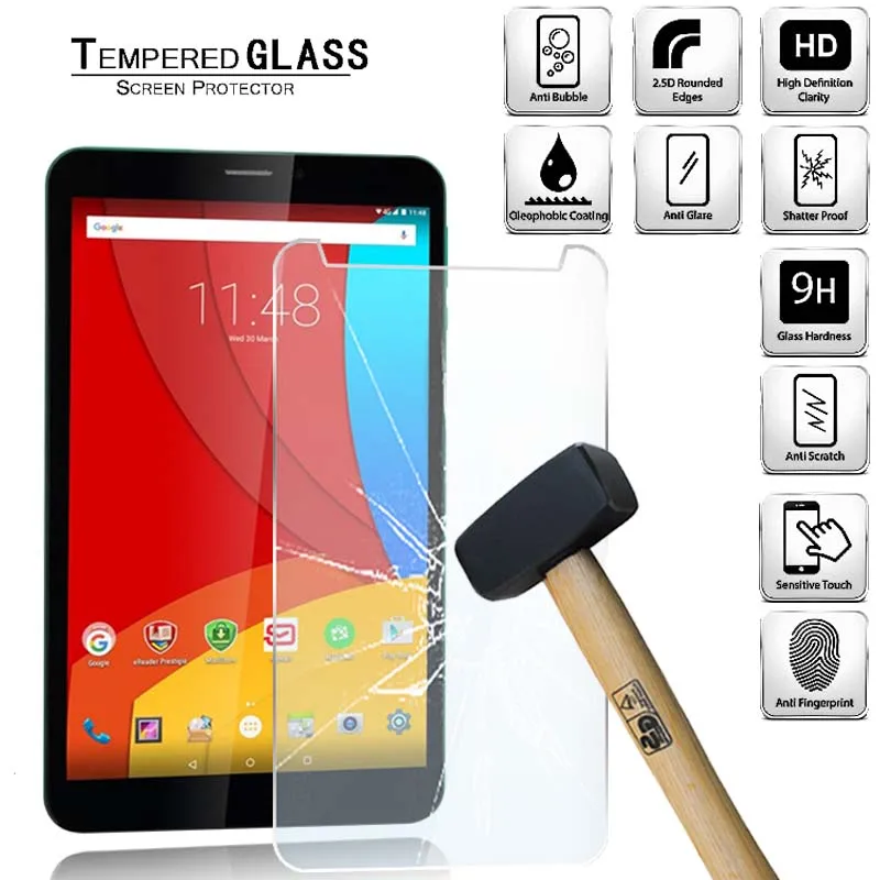

Tablet Tempered Glass Screen Protector Cover for Prestigio MultiPad Wize 3408 8 incn Tablet Computer Explosion-Proof Screen