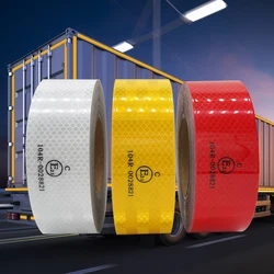 Autocollant réfléchissant pour animaux de compagnie, 5cm x 25m, ECE 104R, pour voiture, camion, sécurité routière, bande d'avertissement autocollante 