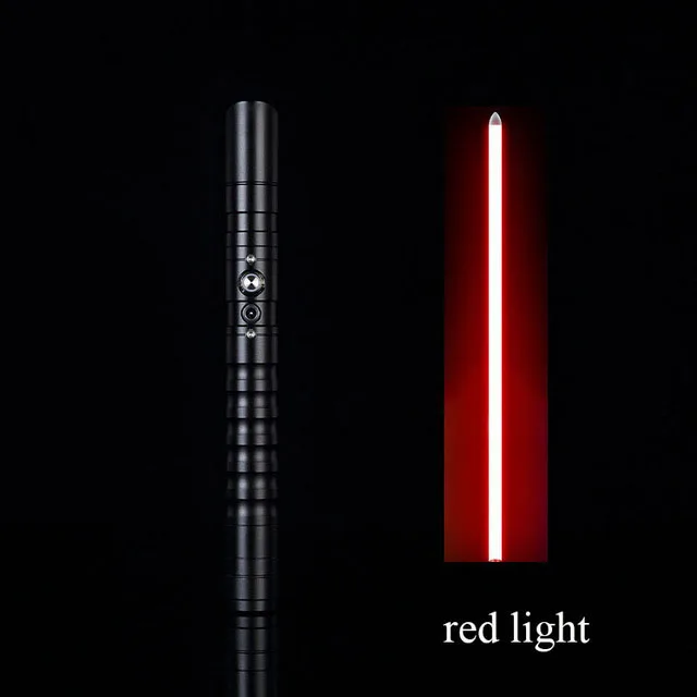 Светильник Jedi Sith, металлический меч, лазерный маскарадный светильник, сабельные игрушки, светящийся подарок для детей, светильник для улицы, креативные войны, игрушки, палка, меч - Цвет: Black HD red