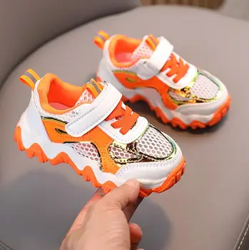 

Children Mesh Shoes Boys Girls Sport Shoes Child Leisure Trainers Casual Breathable Kids Running Sneakers Size 21-30