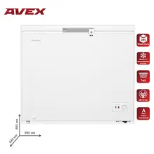 Морозильный ларь AVEX CFS 320L3 объём 285 л автономное сохранение холода до 36 часов класс А заморозка 16 кг/сут ножки 2 колесики 2 ручка с замком уровень шума до 42 дБ Морозильный ларь AVEX CFS 320L3 объём 285 л автономное сохранение холода до 36 часов класс А заморозка 16 кг/сут ножки 2 колесики 2 ручка с замком уровень шума до 42 дБ