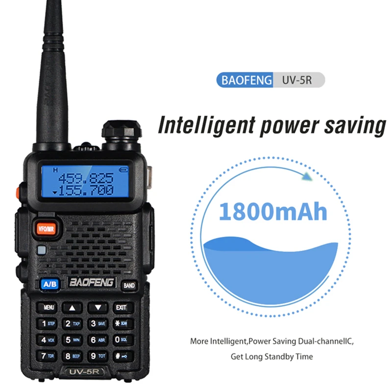 4 шт 5 Вт/8 Вт высокой мощности Мощность Baofeng uv 5r иди и болтай Walkie Talkie CB Ham