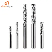 

milling cutter woodwork UP & DOWN Cut 2 Flutes Spiral Carbide Milling Tool, CNC Router, Compression Wood End Mill Cutter Bits