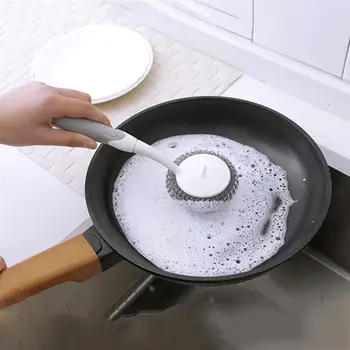 

2 PCS Pot Pan Brush Hanging Portable Multifunctional Steel Wire Brush for Kitchen