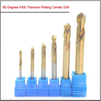 

3/4/5/6/8/10/12/16/20mm HSS Titanium Plating Center Drill 90 Degree Machining Center Composite Fixed Point Positioning Bit