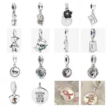 PDB DZ 31 925 пробы серебряный шарм кулон для DIY ожерелье браслет женский Выпускной Свадебные ювелирные изделия подарок