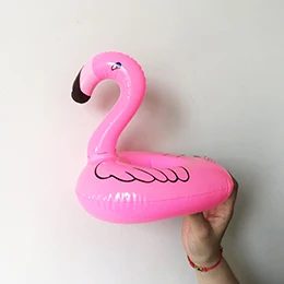 small Flamingo 24 стиля мини надувной фрукт киви форма бассейн напиток держатель для бутылочек плавательная игрушка подставки для бутылка с жидким напитком - Цвет: small Flamingo
