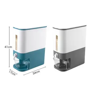 

Kitchen Rice Box Storage Box Automatic Cereal Dispenser Boxs Moisture-proof Sealed Cereal Food Box Grain Bin Rice Container Bulk