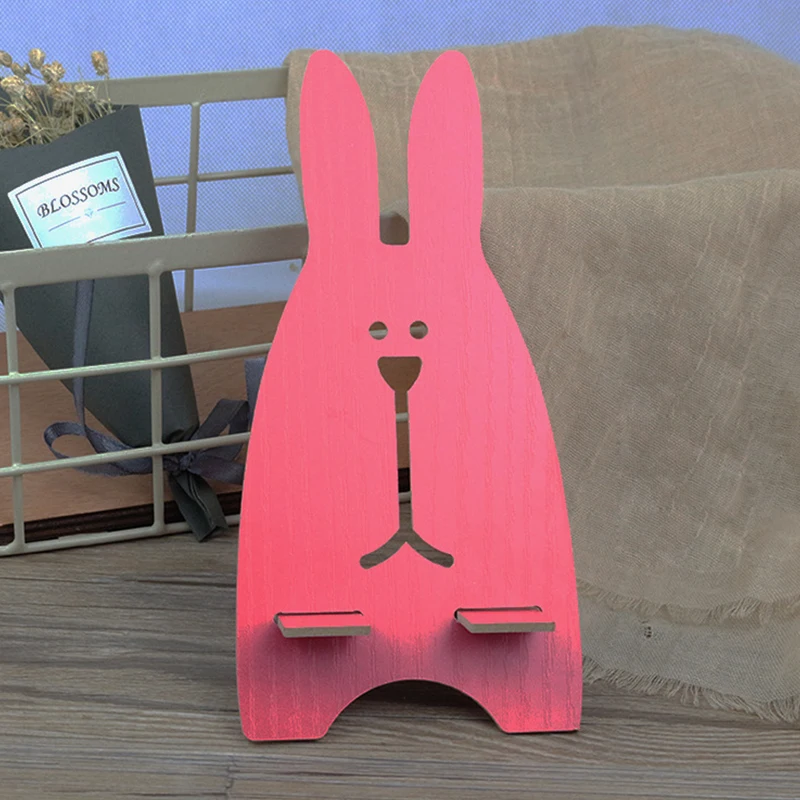 Univeral Malas Ponsel Pemegang Aksesori Lucu Kelinci Cellphone Disesuaikan Tablet Desktop Dudukan untuk Xiao Mi Ponsel