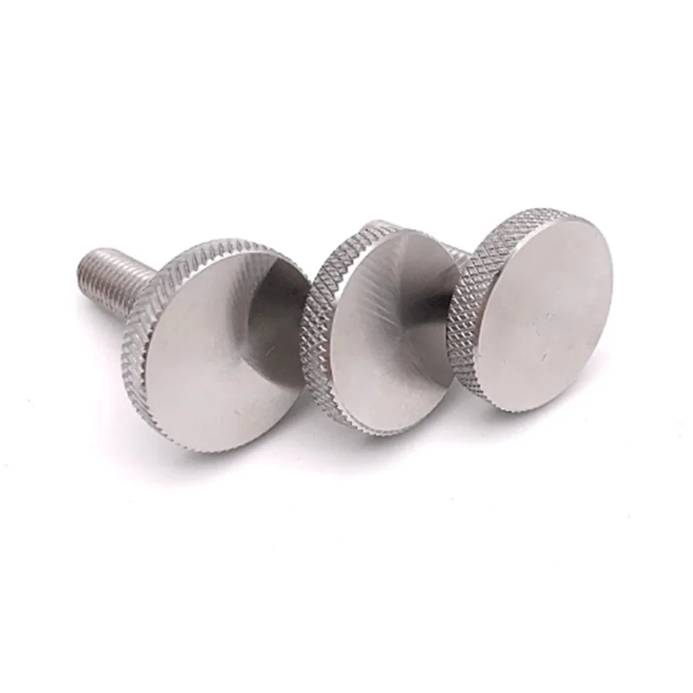 

M4 Knurled Thumb Screw Thin Type With Knurling Screws Manual Adjustment Bolt Knukles Tornillos Parafuso Tornillo Vis DIN653 Viti