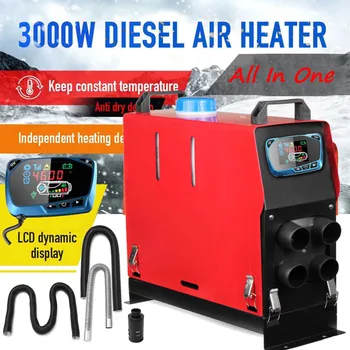 

All in One Unit 3000W 12V Car Heater Heat Tool Diesel Heater Single Hole LCD Monitor Parking Warmer For Car Truck Bus Boat RV