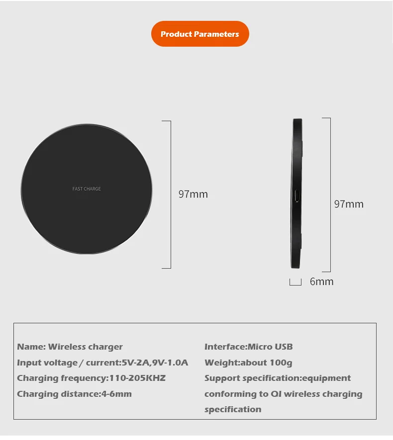 10 Вт Быстрое беспроводное зарядное устройство для samsung Galaxy S9/S9+ S8 S7 Note 9 S7 Edge USB Qi зарядное устройство для iPhone XS Max XR X 8 Plus