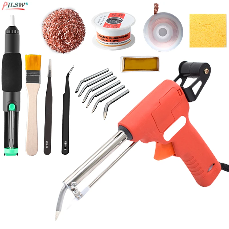 60W 220V US/EU Hand-held Internal Heating Soldering Iron Automatically Send Tin Gun Station Wire Welding Repair Tool | Инструменты