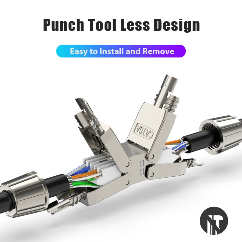 ZoeRax Cat6A Cat7 Cable Extender Junction Adapter Connection Box RJ45 Lan Cable Extension Connector Full Shielded Toolless - 3