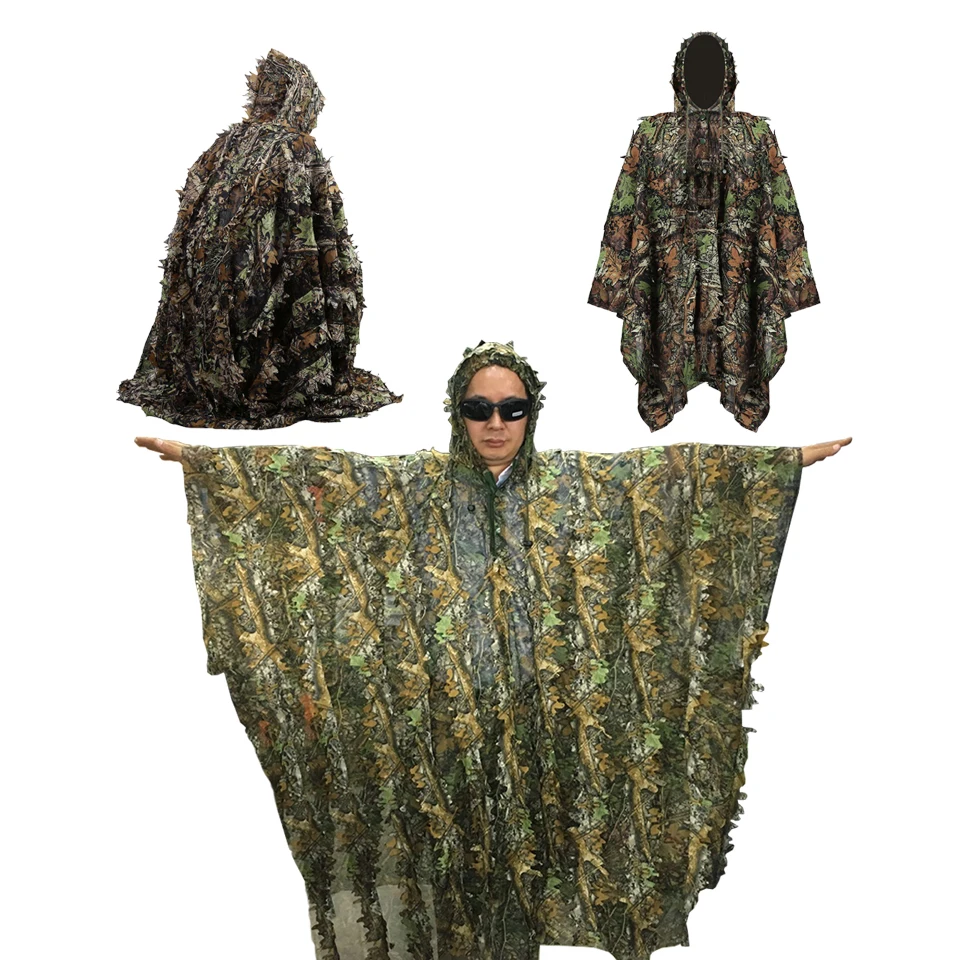2019 Новый 3D Кленовый лист бионический Камуфляжный костюм Yowie охотничья одежда Sniper Birdwatch камуфляжная форма для страйкбола одежда